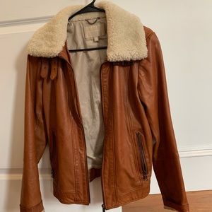 Banana Republic Leather Bomber Jacket